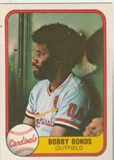 FREE SHIPPING-MINT-1981 Fleer #548 Bobby Bonds Cardinals PLUS BONUS CARDS