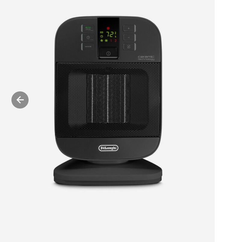 DeLonghi 1500W Ceramic Compact Personal Indoor Electric Space Heater-HFX60O15L  | eBay