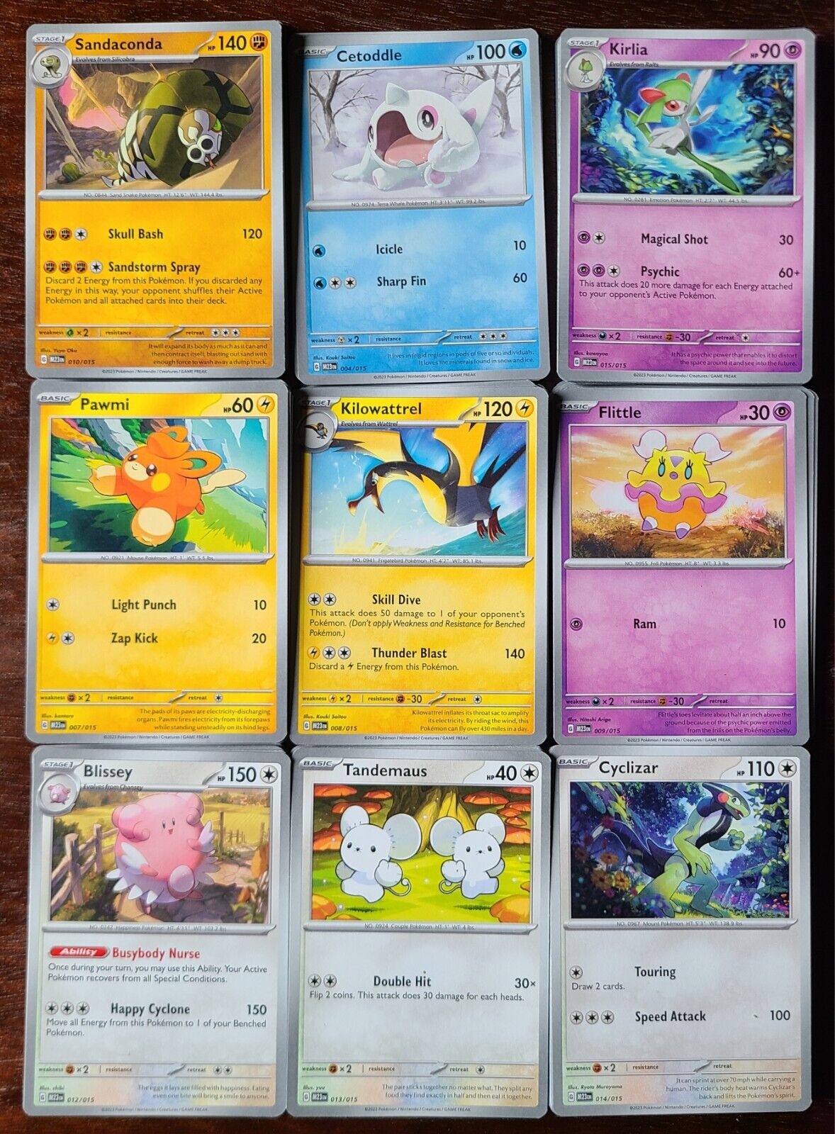 McDonalds 2023 Pokemon Trading Cards HOLO & non Holo SLEEVED **PICK YOUR  CARDS**