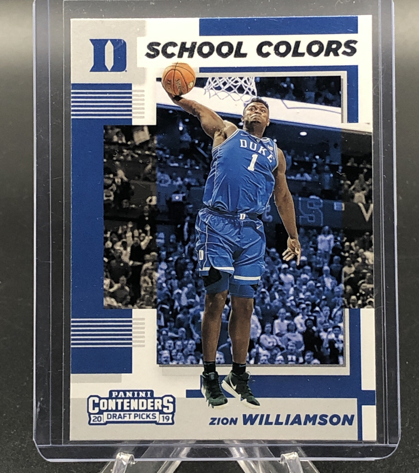 2019-20 Panini Contenders Draft Picks Zion Williamson School Colors Pelicans