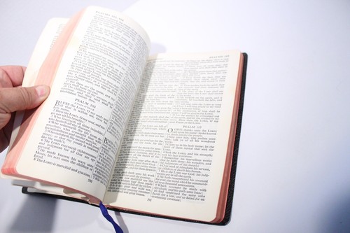 Vintage COLLINS' CLEAR-TYPE PRESS 1957 Black Leather "THE HOLY BIBLE" KJV - Bild 16 von 20