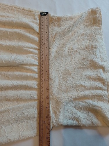 Ladies top Forever21 Size M No Sleeve Short Lace Cream 16189 - Picture 11 of 16