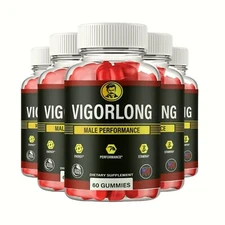 5-Pack VigorLong Gummies for Mens Health – Vigor Long Male Gummies - 300 Gummies
