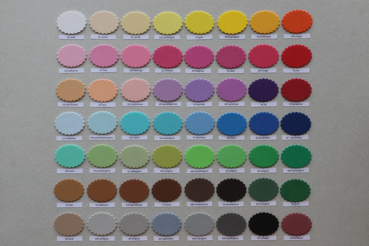 Moosgummi 56 Farben ca. 20x30 cm  ca. A4 - nur 1x 2,20 € Versand!!!