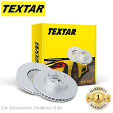 Image of For Seat VW Genuine OE Rear Brake Discs Pair Coated Solid 92154203 Textar 226 mm