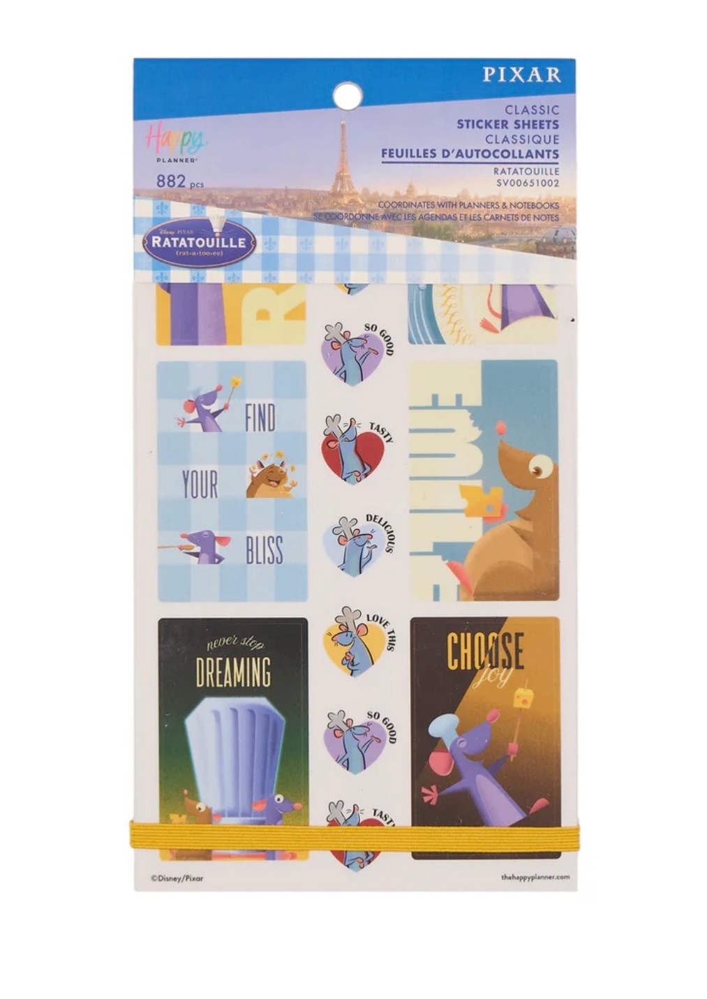 NEW! Happy Planner Disney Ratatouille Value Pack Sticker Book