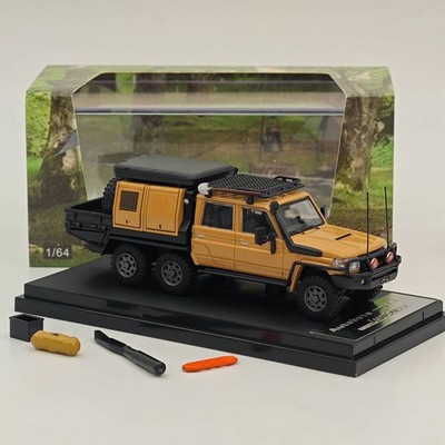 Autobots Models 1:64 LC79 Pickup 6x6 Travel Diecast Spielzeugauto gelb