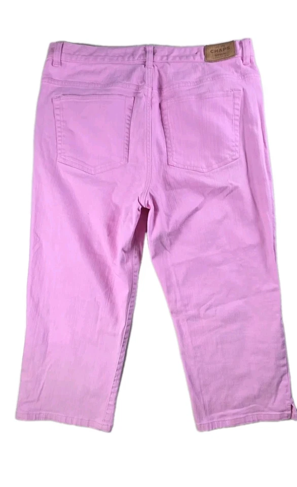 Chaps Ralph Lauren Women's Sz 12 Pink Denim Pants - Image 2 of 4