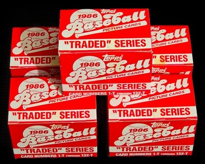 1986 TOPPS TRADED baseball TAPE INTACT factory set Barry Bonds Bo Jackson ROOKIE