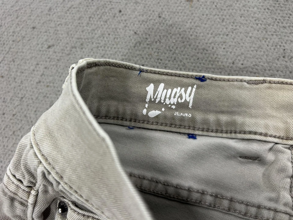 Pantalones de mezclilla elásticos Mugsy para hombre 32x32 caqui Bucks cinco bolsillos cómodos informales Foto 4 de 4