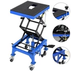 Hydraulic Motorcycle Lift Table 350 LBS Steel Dirt Bike ATV Scissor Jack Stand
