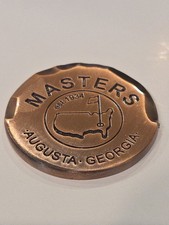 MASTERS ENGRAVED Bronze Golf Ball Marker -1 3/8 inch Jumbo Size ZINC/ALLOY Rare