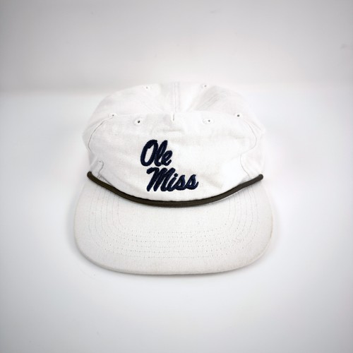 Ole Miss Lost Hat Co Goat Rope Trucker Hat Adjustable Snapback Vintage 90s Look - Picture 2 of 8