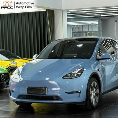 Misty Rain Blue Car Wrap Vinyl Film Full Roll 5FT x 49FT Air Release Bubble Free