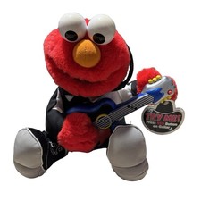 VTG Sesame Street Elmo Rock Roll Singing Shaking Plays Guitar Plush With Tag