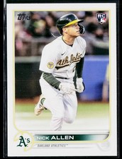 Nick Allen Rookie 2022 Topps Update Series #US117 Running RC Athletics
