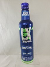 Seattle Seahawks 2026 Super Bowl LX Champions Bud Light Bottle Can NFL EMPTY