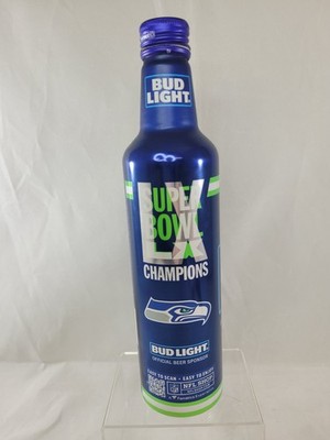 Seattle Seahawks 2026 Super Bowl LX Champions Bud Light Bottle Can NFL EMPTY