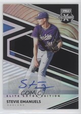 2020 Panini Elite Extra Edition Signatures Stevie Emanuels #164 Auto n1u