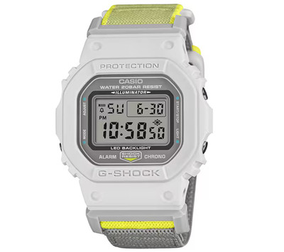 CASIO G-SHOCK DW-5600MNC-7A8JF Cloth Band Series Gray Blue Square Men's Watch