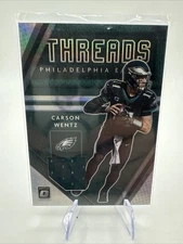 2020 Panini Donruss Optic - Donruss Threads Carson Wentz #DT-CW (MEM)