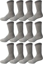 60 Units of Mens Terry Lined Merino Wool Thermal Boot Socks - Mens Thermal Sock