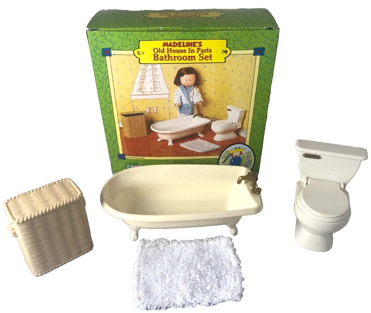 Jouet Hape - Meubles Salle de Bain en Bois pour Maison de Poupée