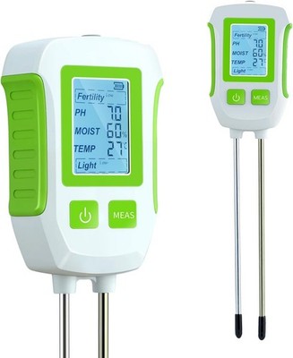 Mcbazel 5-in-1 Bodenmessgerät, Multifunktionaler Boden-Tester pH