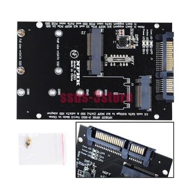 mSATA M2 NGFF SSD to SATA 3 Converter Adapter Combo Card M.2 2 In 1 Card