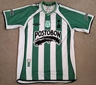 ATLETICO NACIONAL (COLOMBIA) HOME FOOTBALL SHIRT 2004 SEASON: ADULTS L/XL SUPERB