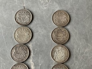 canadian silver half dollar lot 