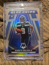 2022 Panini Mosaic Blue Chips Kenneth Walker III #BC-13 Silver Prizm (RC)