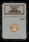 1996 $5 1/10 oz Gold American Eagle - NGC MS 69 - SKU-G6091