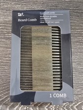 Beard Comb Dual-tooth, Sandalwood - New, Ideal For All Hair Types