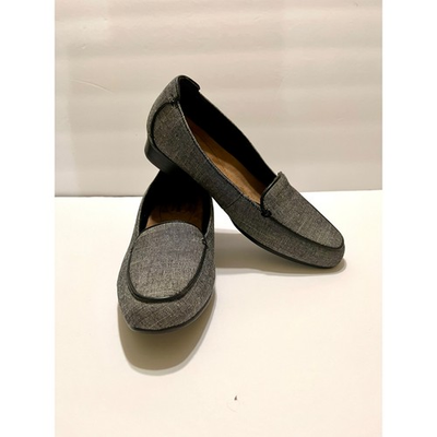 #ad Clarks Women#x27;s Sz 5 Keesha Luca Black Tweed Wool Slip On Shoes Loafers new $29.00