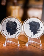 2026 Morgan & Peace Dollar 2 oz. Silver Overlay Reverse Proof Set | Ultra-Rare