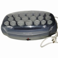 Revlon Ionic Hot Rollers Set 20 Rollers RV200 Heated Hair Curlers w/clips Tested