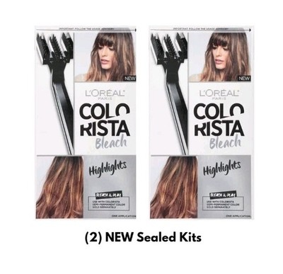 2) NEW  L Oréal Paris Colorista Bleach Kit   Highlights  All-Over Lightening DIY