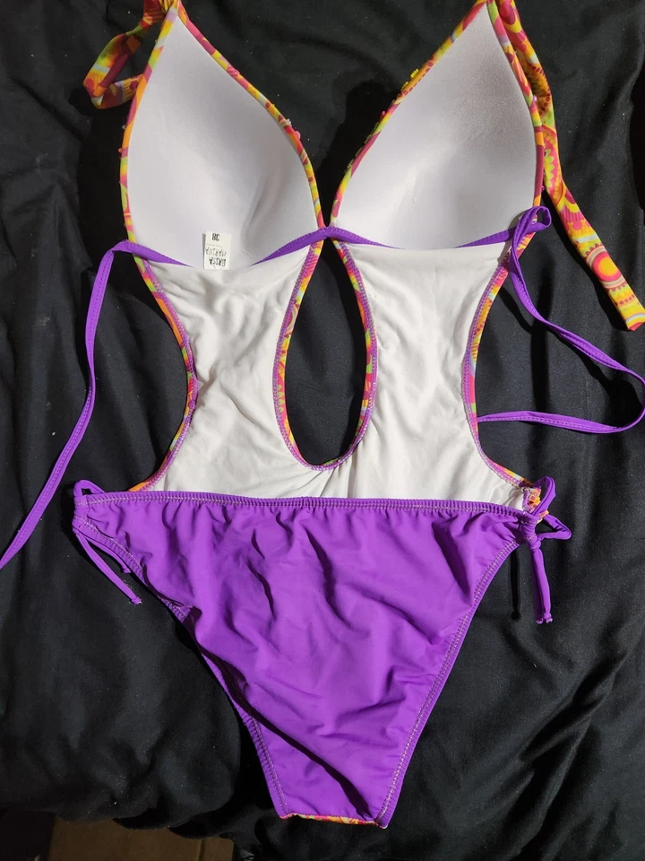 Authentic Brazilian Sequin, Crystals Bathing Suit Monokini Nvr Worn Retail $680 - Image 2 of 4