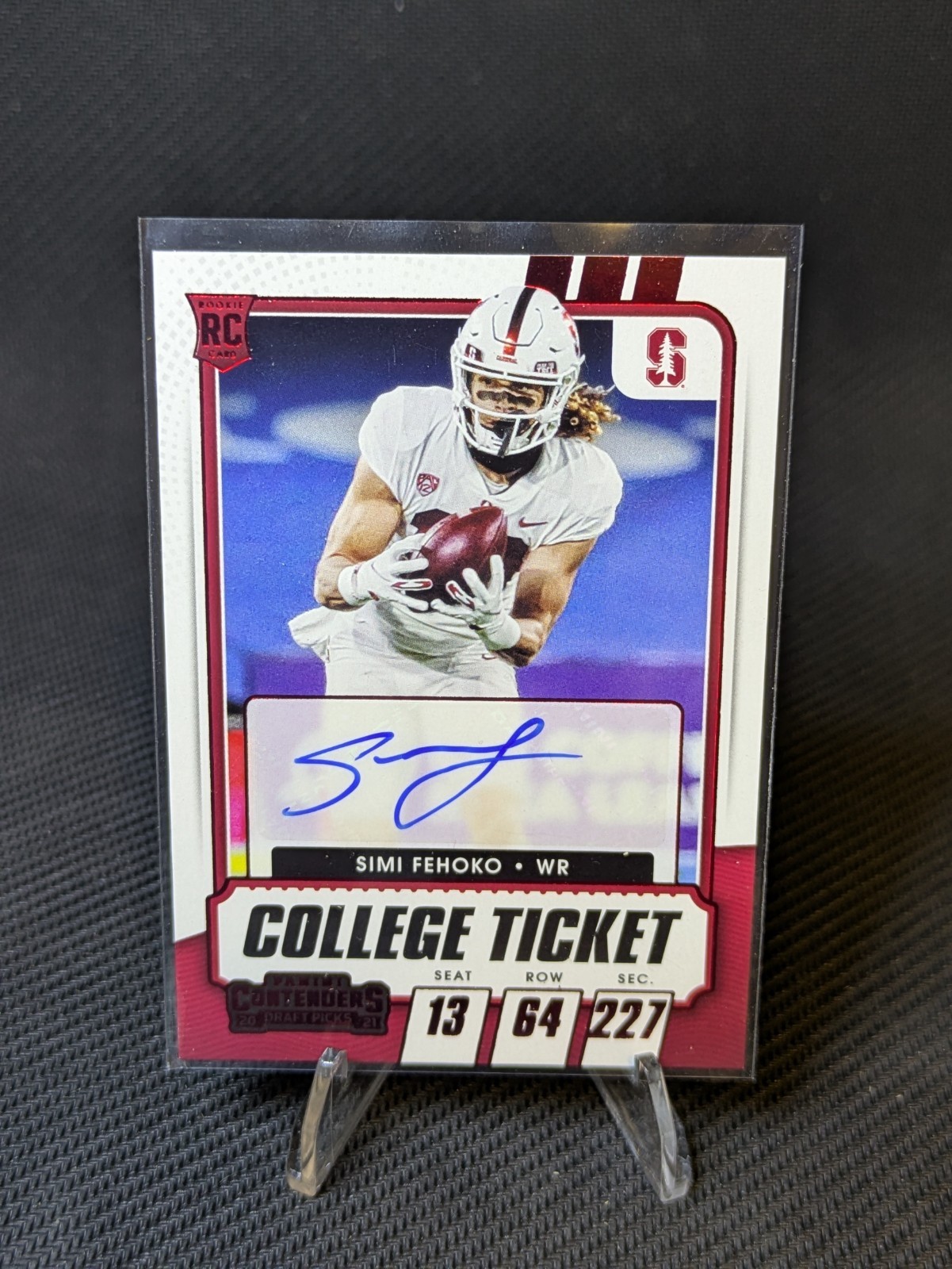 2021 Panini Contenders Draft Picks - College Ticket Auto Simi Fehoko #253, RC