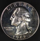 1962 WASHINGTON QUARTER /  PROOF / FRESH FROM A COLLECTION-LOT 8268