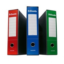 RACCOGLITORE A 2 ANELLI CON CUSTODIA ESSELTE ESSENTIAL G-75 DORSO 8 CONF.6 PEZZI