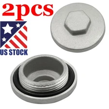 2PCS Engine Valve Tappet Adjustment Cover Cap O-Ring For Honda 12361-300-000