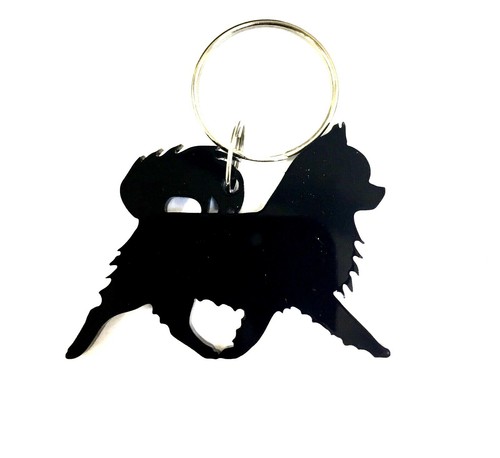 Cane Chihuahua Lungo Cappotto Portachiavi Borsa Ciondolo Cerniera Regalo IN Nero - Foto 3 di 3