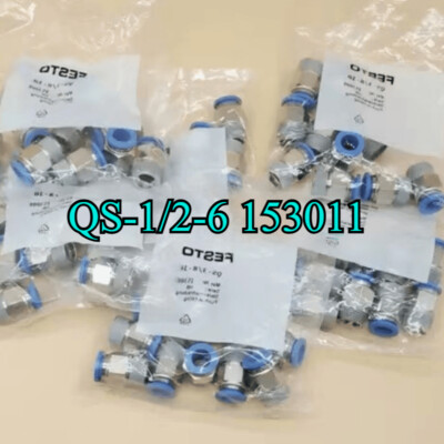 FESTO-QS-1/2-6 153011 10 PCS Original Push in fitting QS Fast Shipping