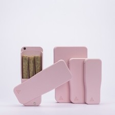 Pre-Rolls Case, Magnetic Cigarette Crush Proof Holder for Cones, Pastel Rose XL