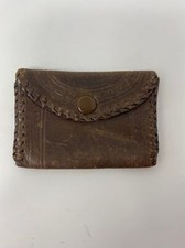 Antique Small Brown Leather Wallet 3.5  