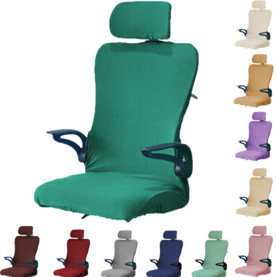 Office Split Chair Seat Cover Computer Slipcover Armchair Chair Protector Decor