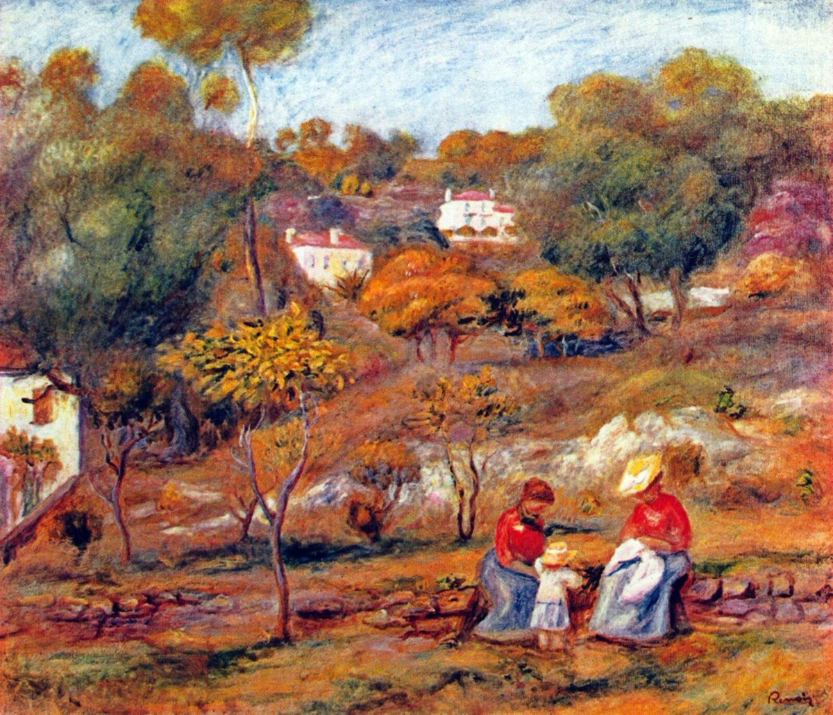 Landscape at Cagnes by Pierre-Auguste Renoir Giclee Fine Art Repro