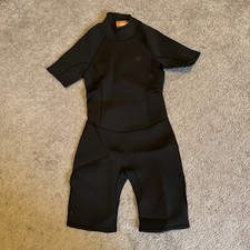 Primark Black Shorty Shortie Wetsuit unisex size S Sea Wild Swimming